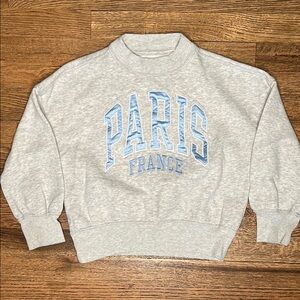 Girls Abercrombie Kids PARIS sweatshirt With Thumb Holes - Sz 7/8